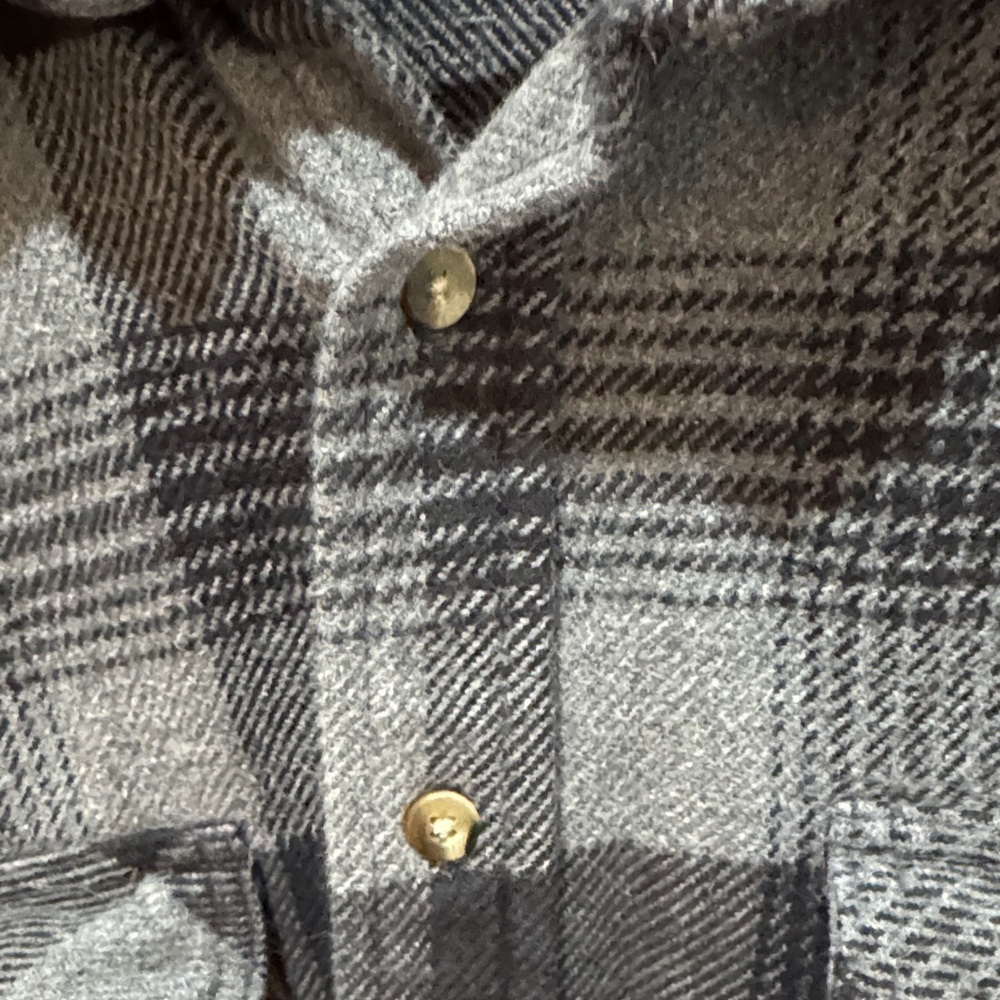 David Taylor Charcoal and Slate Plaid Shirt 2XL A0018 - Picture 4 of 9